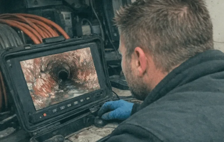 Bildschirmansicht einer professionellen TV-Kanalinspektion
