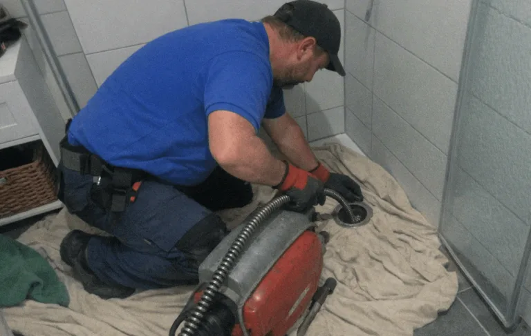 Lokalisierung einer Rohrverstopfung im Badezimmer